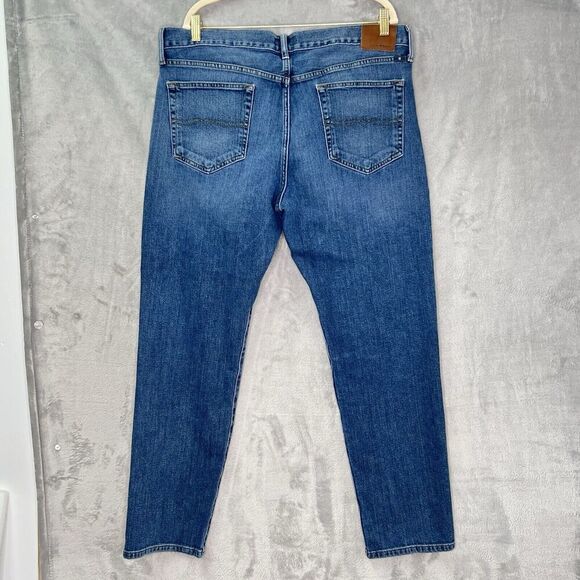 Lucky Brand Mens Size 38x32 Blue Denim 121 Heritage Slim Medium Wash Jeans - Picture 6 of 16